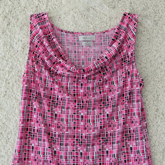 Van Heusen Women's Sleeveless Cowl Neck‎ Blouse Size Small Multicolor - Picture 1 of 11